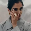 Anillo Draped Éole Edición bañado en oro de 24 quilates