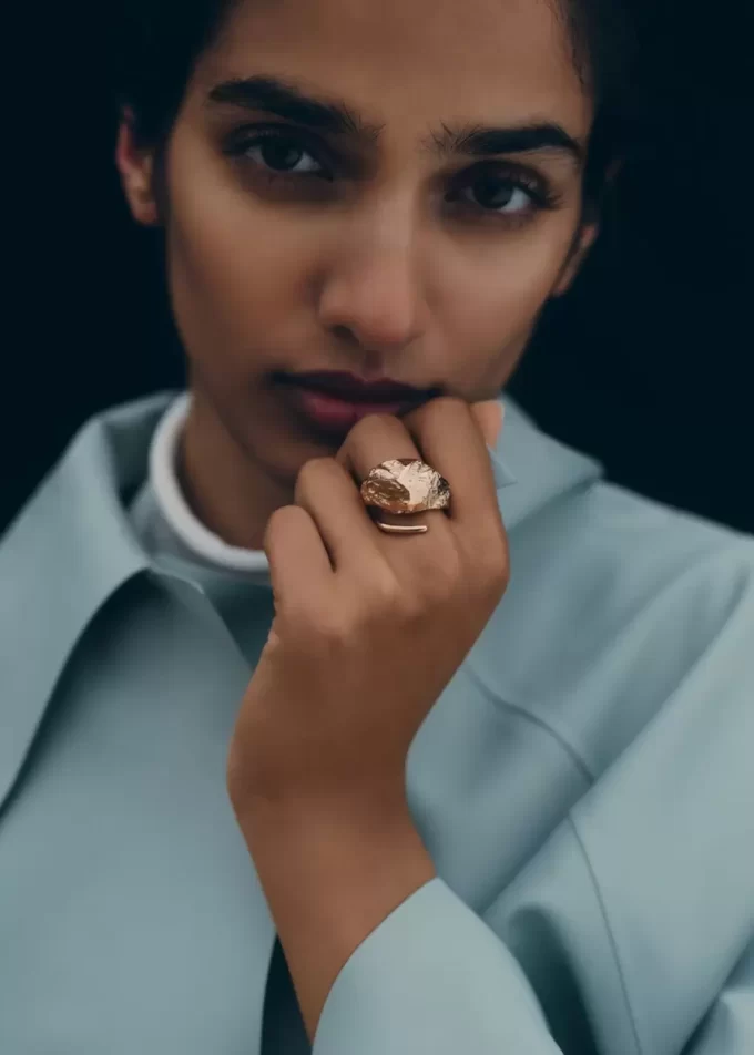 Anillo Eroz Edición Oro de 24 quilates dorado