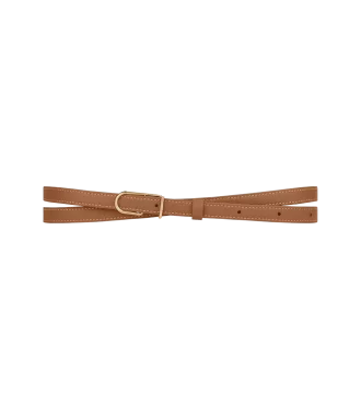 Cinturón fino Umi Edición Texturizado Camel