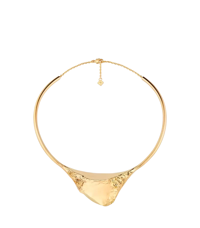 Edición de collar Eroz bañado en oro de 24 quilates