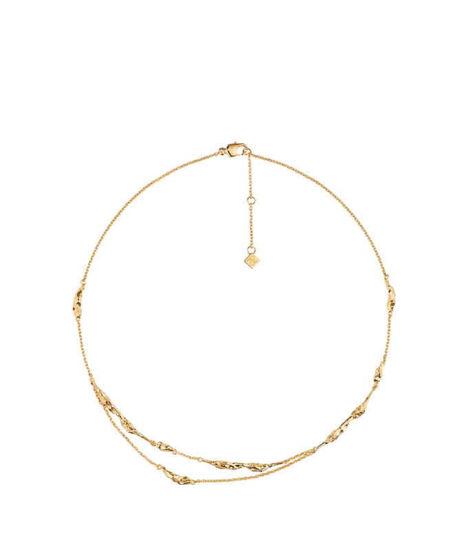 Eroz Double Chain Edition bañado en oro de 24 quilates