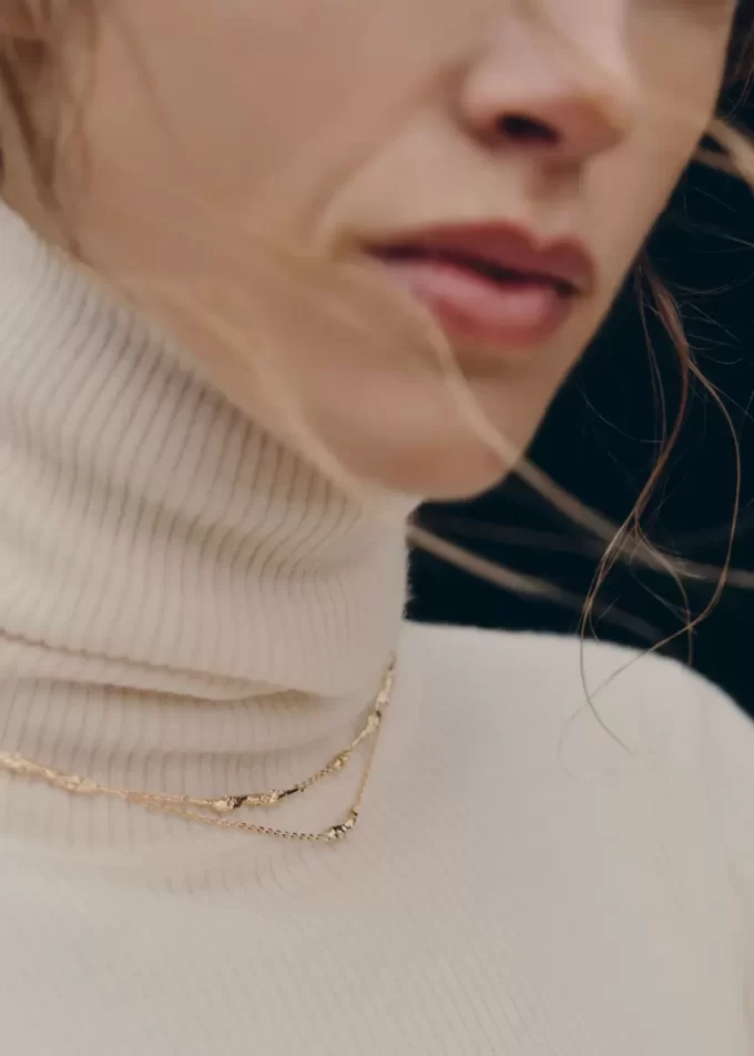 Eroz Double Chain Edition bañado en oro de 24 quilates