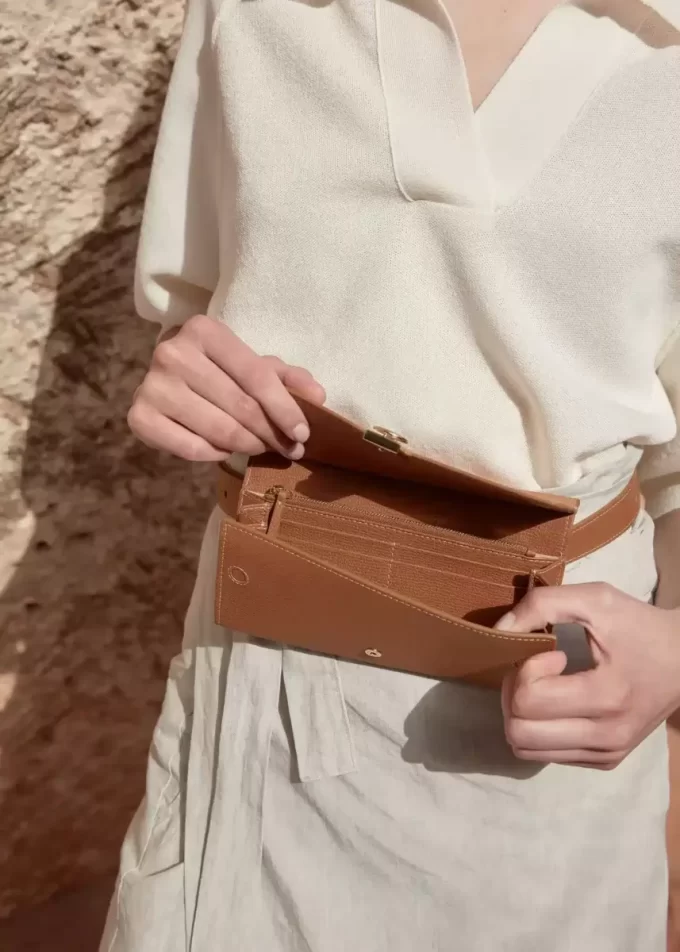 Numéro Sept Belt Edition Textured Duo Camel Numéro Sept Belt Edition Textured Duo Camel