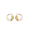 Pendientes de aro Eroz Edición bañados en oro de 24 quilates Pendientes de aro Eroz Edición bañados en oro de 24 quilates