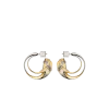 Pendientes de aro Eroz Edition Duo de paladio con baño de oro de 24 quilates Pendientes de aro Eroz Edition Duo de paladio con baño de oro de 24 quilates