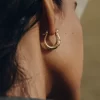 Pendientes de aro Eroz Slim Edición dorada