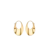 Pendientes de aro Éole Slim Edición bañados en oro de 24 quilates Pendientes de aro Éole Slim Edición bañados en oro de 24 quilates