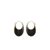 Pendientes de aro Éole Slim Edición Cuero Negro