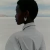 Pendientes de aro Éole Slim Edition de latón chapado