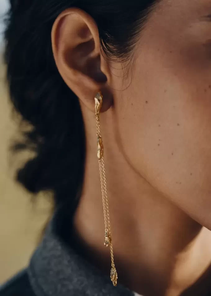 Pendientes de cadena Eroz Edición dorada