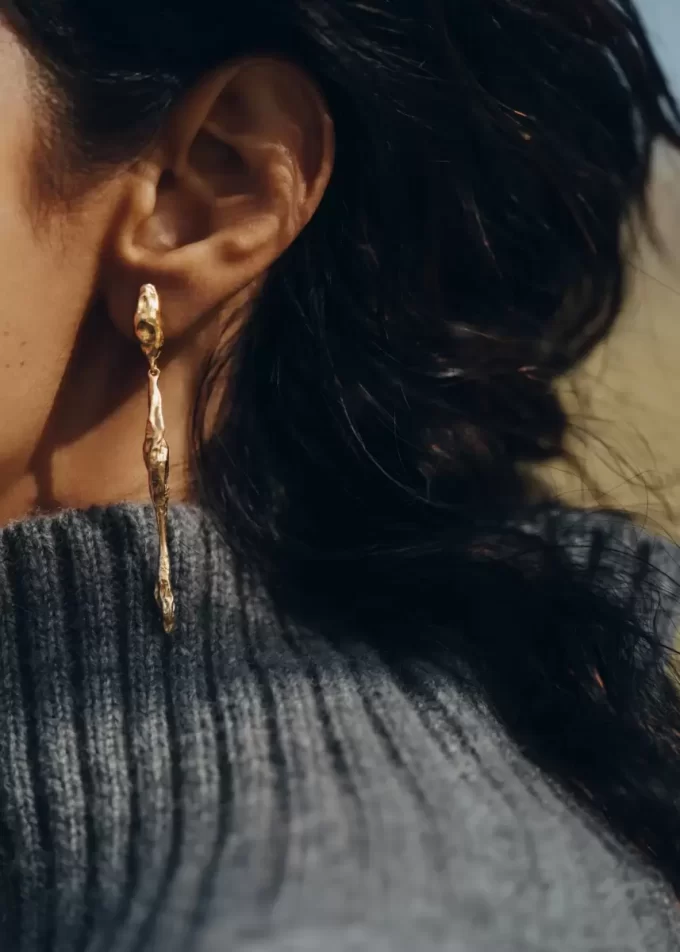 Pendientes Eroz Drop Edición dorada