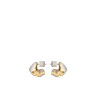 Pendientes Eroz Edición Duo de paladio con baño de oro de 24 quilates