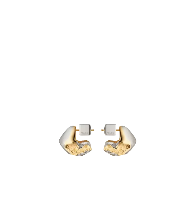 Pendientes Eroz Edición Duo de paladio con baño de oro de 24 quilates Pendientes Eroz Edición Duo de paladio con baño de oro de 24 quilates