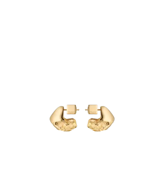 Pendientes Eroz Edición Stud bañados en oro de 24 quilates