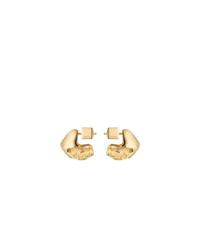Pendientes Eroz Edición Stud bañados en oro de 24 quilates