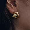 Pendientes rizados Éole Edición dorada