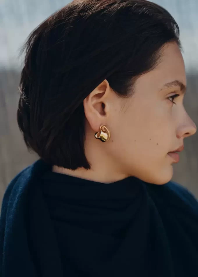 Pendientes rizados Éole Edición dorada