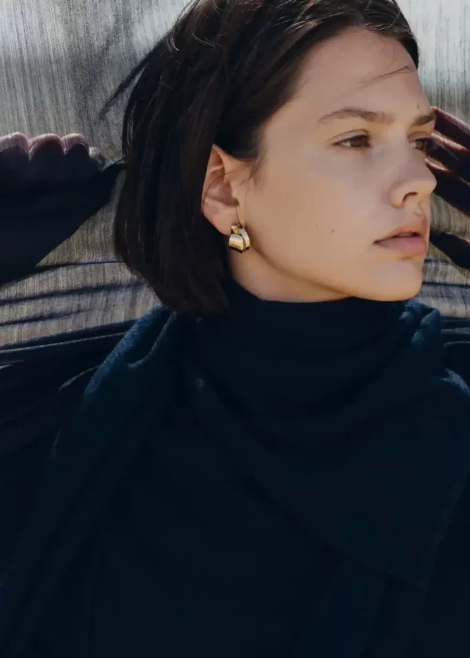 Pendientes rizados Éole Edición dorada
